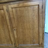 Large corner bookcase or pair of oak bookcases