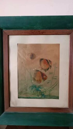 Mixed Technique - Fish - Silvio Polloni (Florence 1888-1972) Frame in Wood
