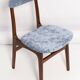 Pair of vintage lavender velvet chairs from the mid-century, designed by Rajmund Hałas, Poland, 1960.