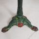 Bistro table with cast iron legs and marble top, 1920s.