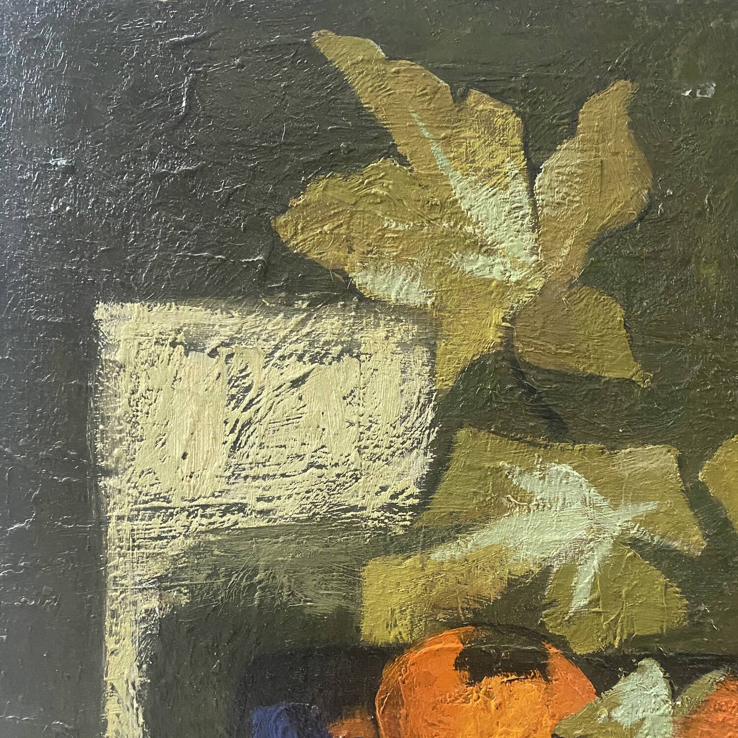 Painting "Oranges and grapes" signed Antoinette Cleper