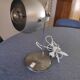 All metal eyeball lamp on stem