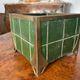 Pot cover in sheet metal and brass Art Nouveau Vienna Secession.