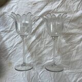 Candle holder glass set