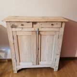 Parisian sideboard vintage raw wood
