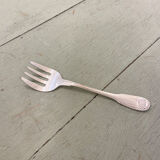 Serving fork, silver metal, Christofle