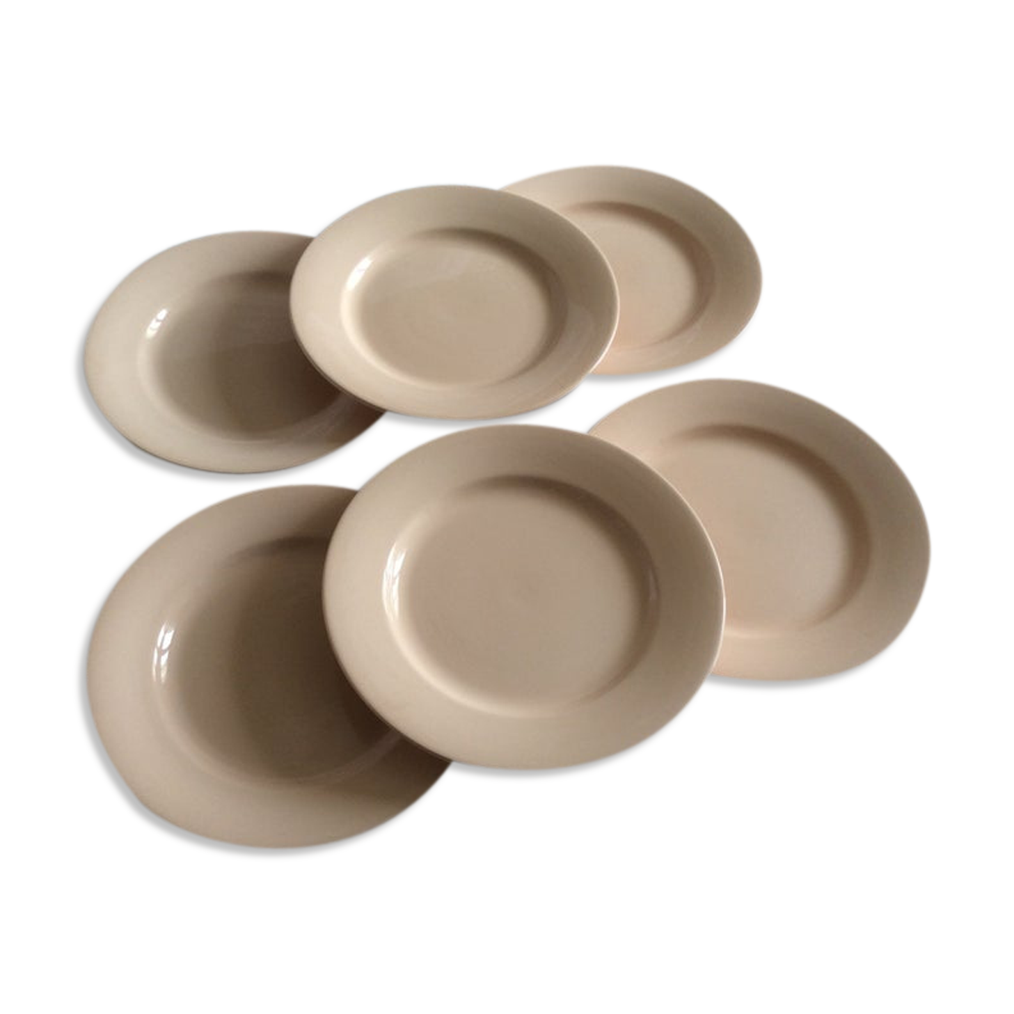 6 Assiettes anciennes Digoin Sarreguemines annees 1940