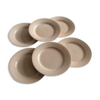 6 Ancient plates Digoin Sarreguemines years 1940