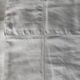 Old linen blend curtain, monogram "HL" (230x330)