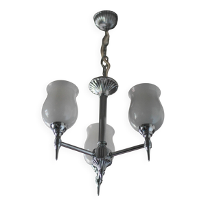 Suspension opaline vintage,