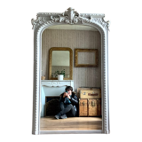 Mirror fireplace trumeau antique, 161x102 cm