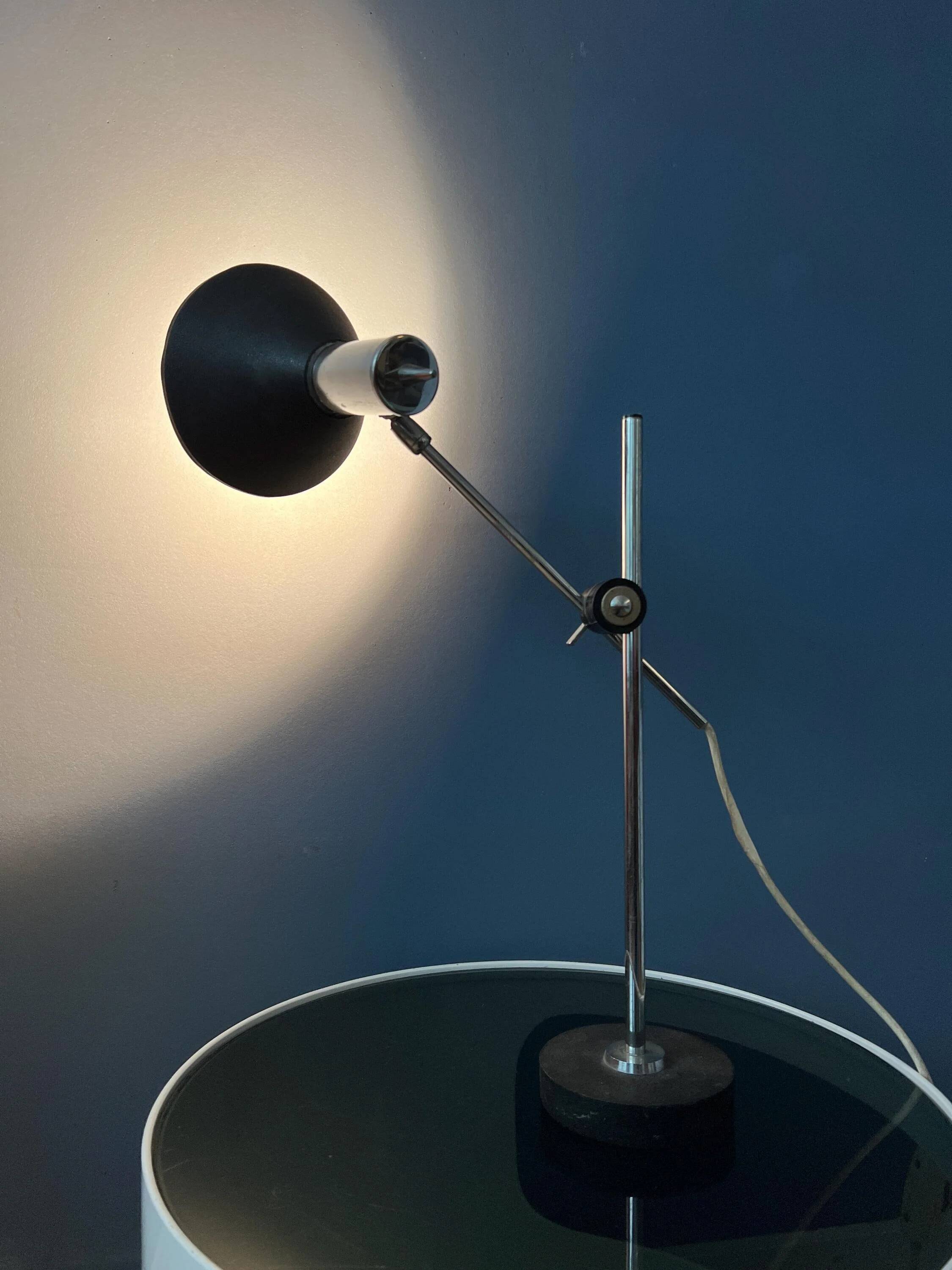 Vintage Herda Mid Century adjustable desk lamp