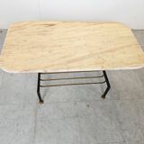 Vintage italian marble coffee table, 1950s