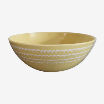 Old salad bowl Longchamp yellow vintage sun