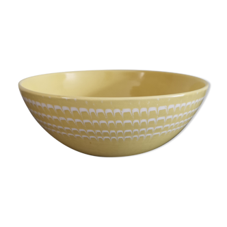 Old salad bowl Longchamp yellow vintage sun