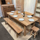 Table de ferme en chêne massif