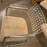 Set of 7 vintage space age plexi chairs