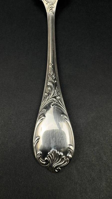 Christofle Marly fish serving fork, silver-plated, 1980s.