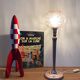 Lampe globe rose