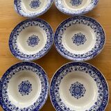 6 Jules Vieillard Bordeaux soup plates