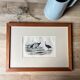 Ornithological plate "Ostrich & Cassowary" by Buffon