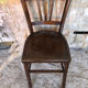 Chair bistrot style Luterma dark wood 70s vintage