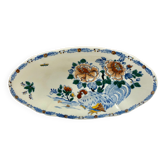 Ancien ravier Gien coq pivoines 1938/1960