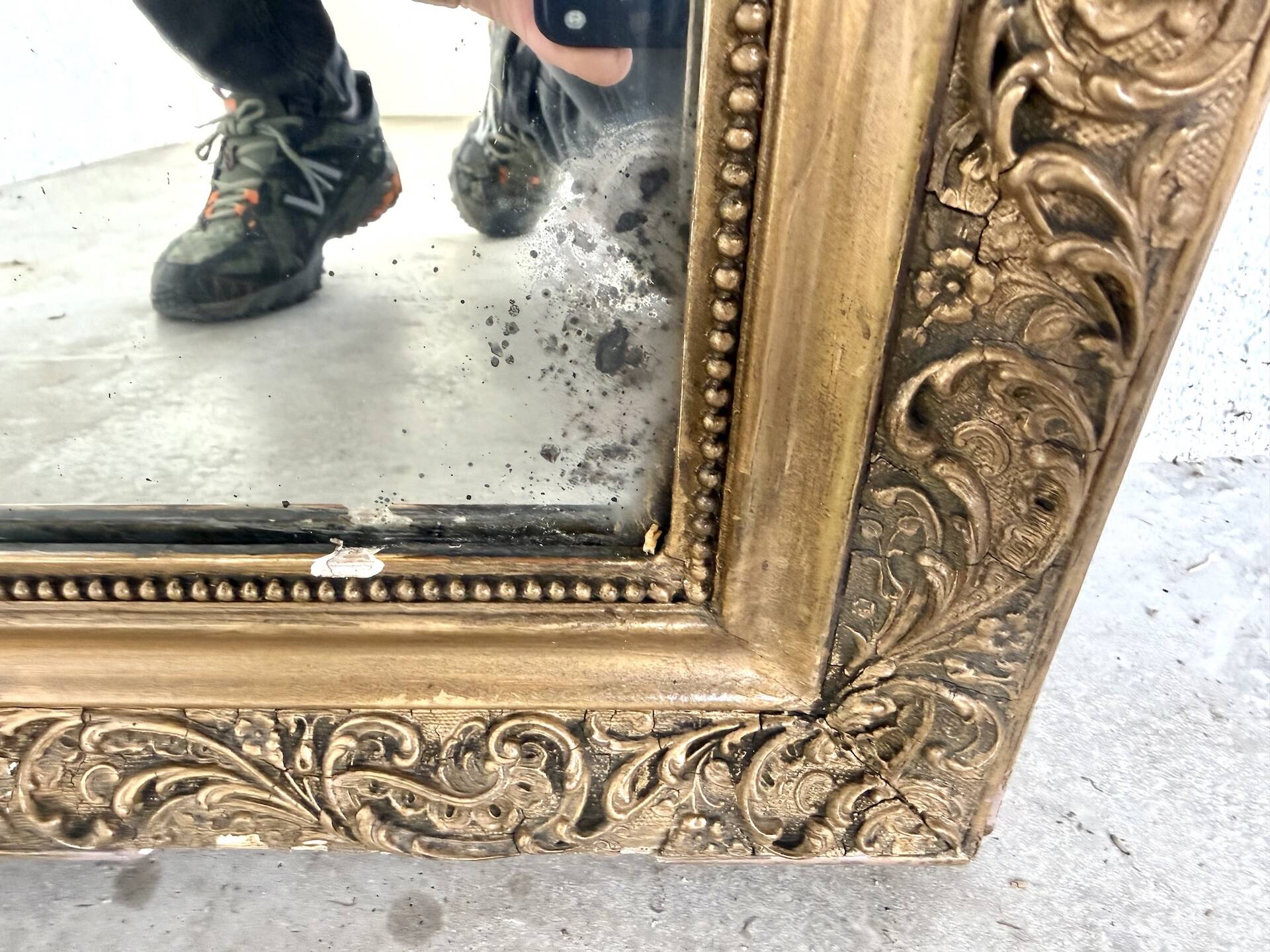 Antique mercury mirror, 19th century