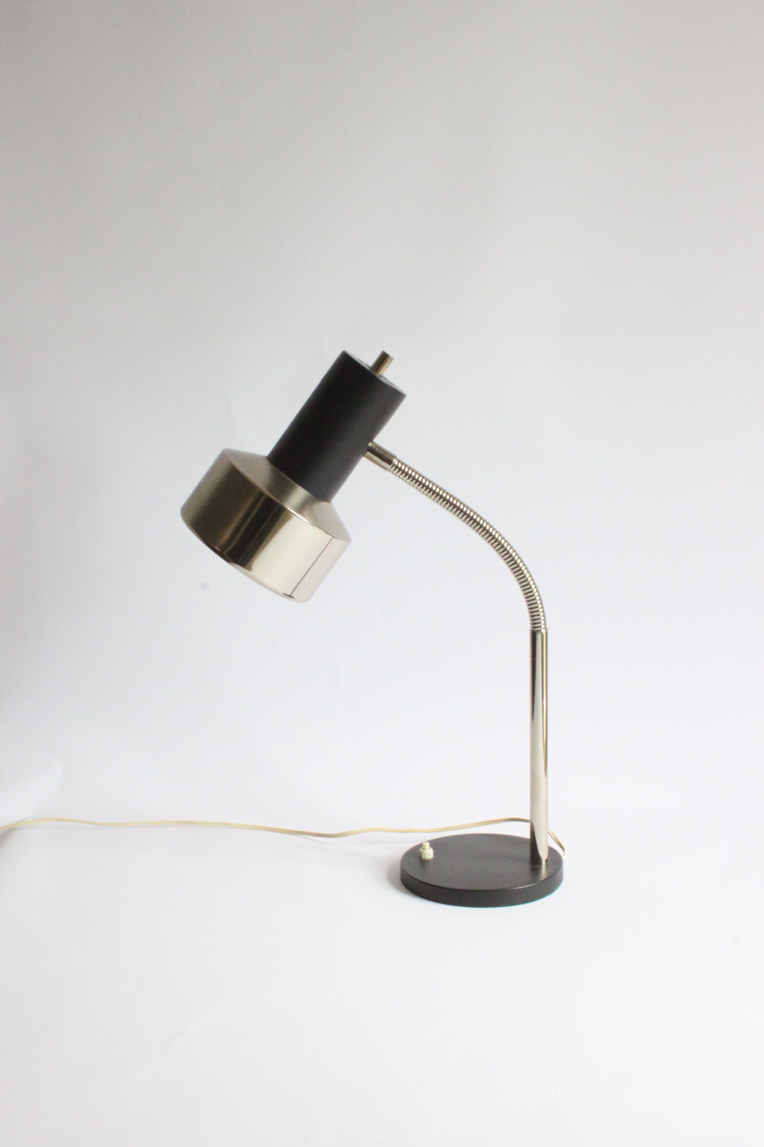 Gooseneck Copper Desk Lamp by Massive Belgium 1960s