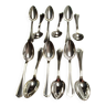 Lot de 12 cuillers de table en métal argenté de christofle modèle "spatours"