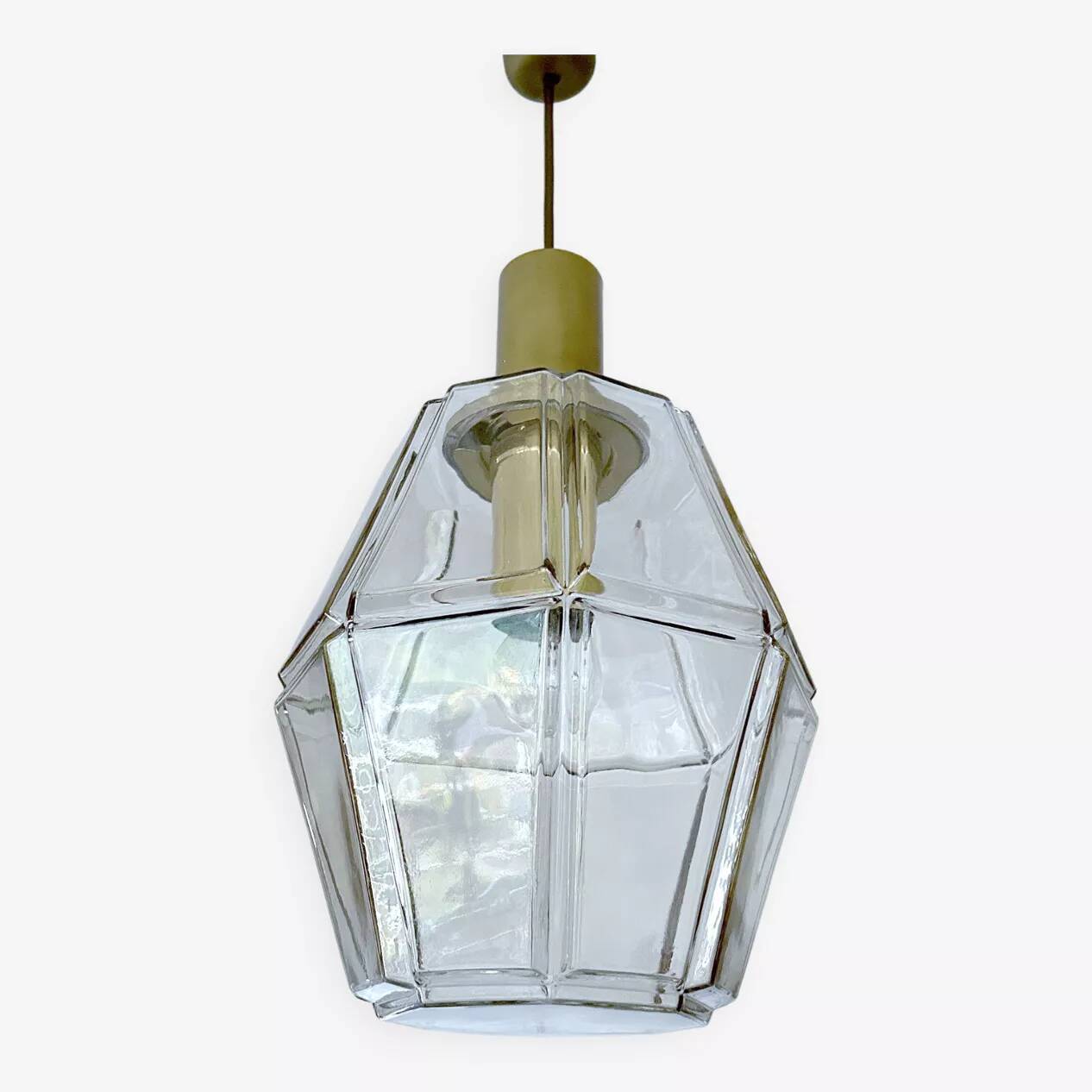 Vintage Limburg Glass Pendant Light