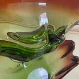 Grande coupe cristal Murano années 60