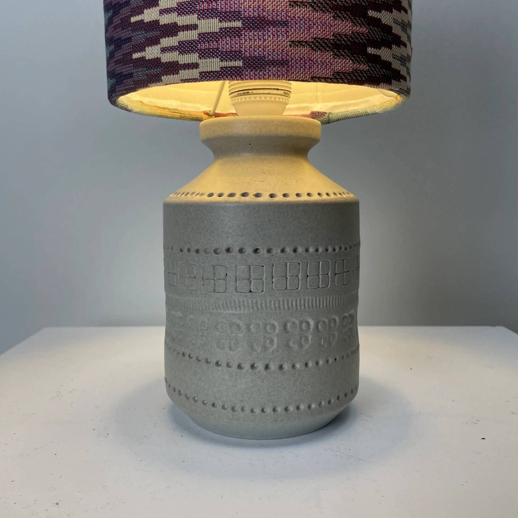 1960s Italian Bitossi style ceramic table lamp