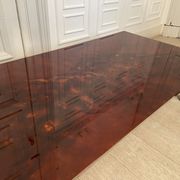 Coffee table, red and gold lacquer, 1970s