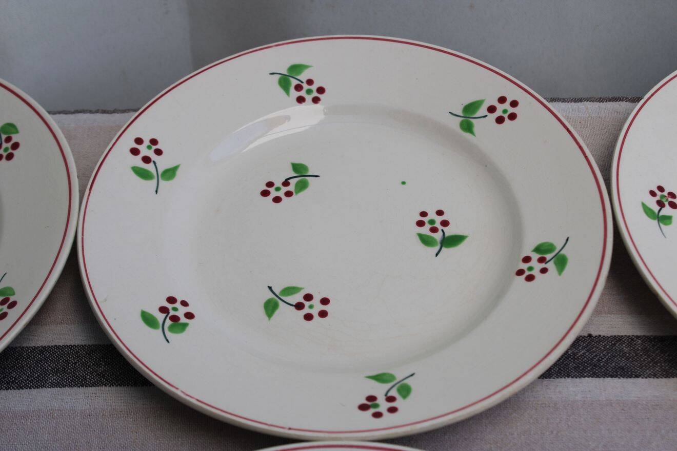 Lot de 6 assiettes à dessert en céramique