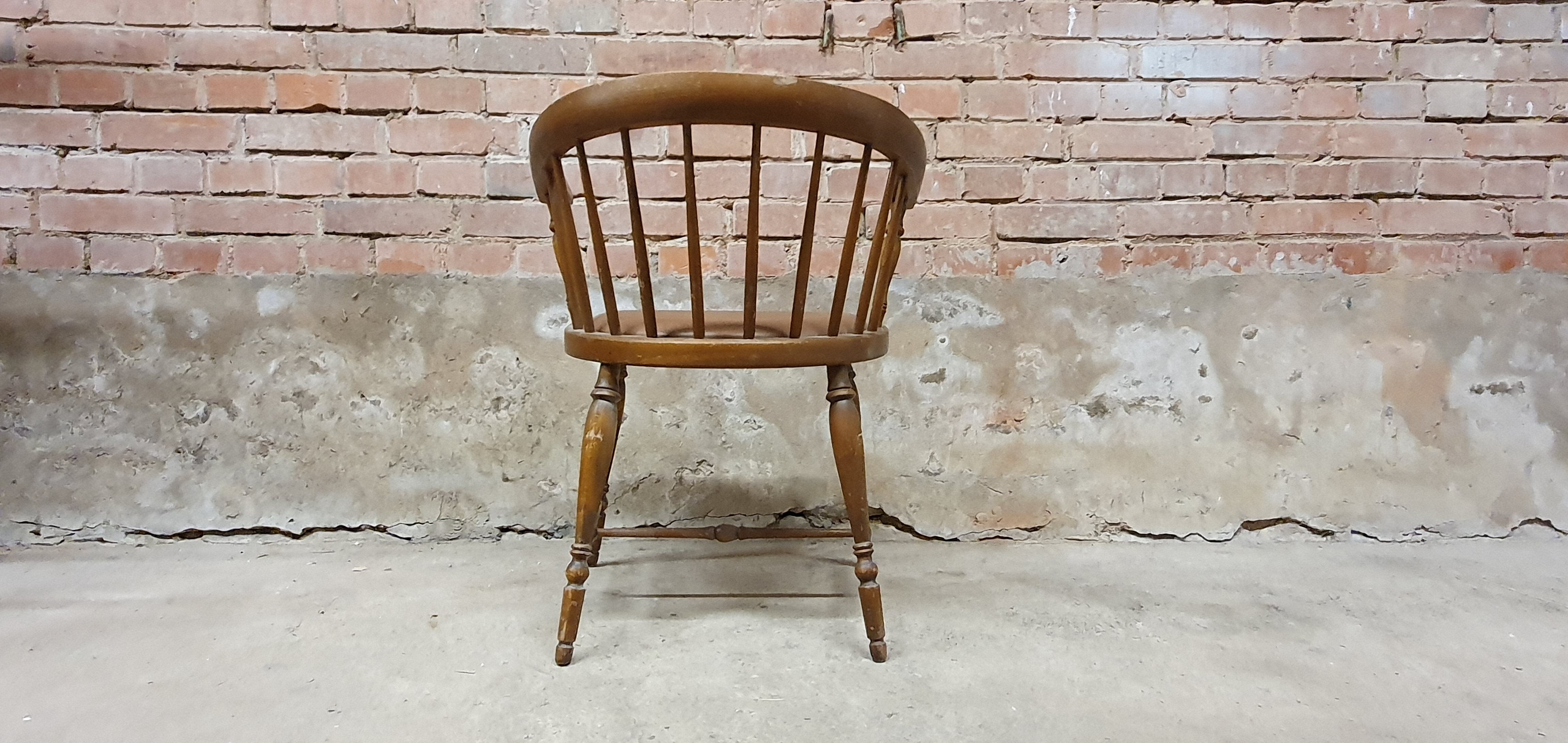 Vintage office armchair with Scandinavian style bar