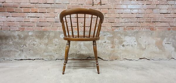 Fauteuil de bureau vintage à barreau style scandinave