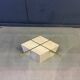 Travertine and brass coffee table by Artedi, 1980s