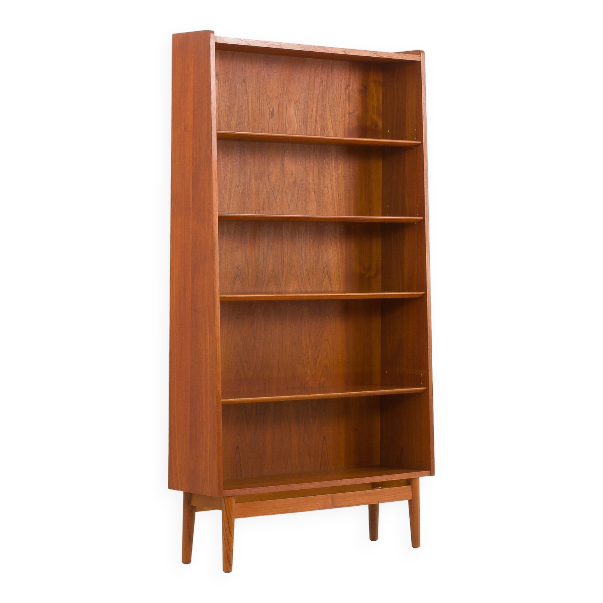 Johannes Sorth teak bookcase, Bornholm, Denmark 1960