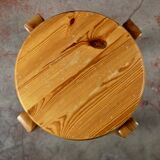 Pair of stackable pine stools