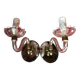 Paire d appliques année 50 verre de murano