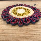 Set of 2 natural braided round underbody year 70