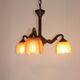 Art Deco bronze chandelier, 1920s.