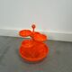 Orange plastic bowl set Emsa Germany vintage