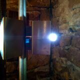 Chrome lamp and plexiglass on foot 3 sides