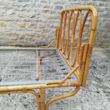 Bamboo and rattan bed