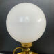 Vintage brass and opaline lamp from the 1970s.