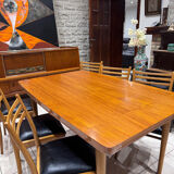 Vintage Scandinavian set – extendable table & 6 chairs