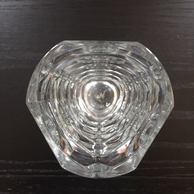 Art Deco faceted glass vase
