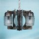 Vintage spatial chandelier, retro cascade suspension from the 60s/70s.